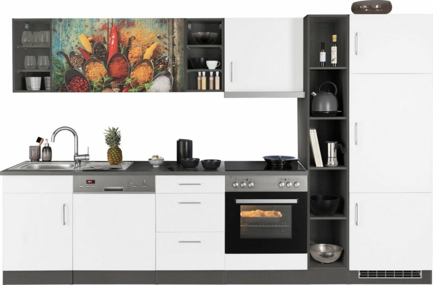 HELD MÖBEL Küchenzeile »Paris«, mit E-Geräten, Breite 310 cm-Küchenzeilen-Ideen für dein Zuhause von Home Trends