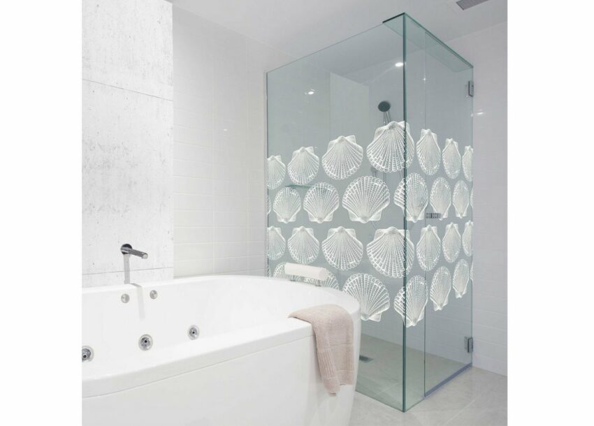 Fensterfolie »Look Shells white«, MySpotti, halbtransparent, glatt, 90 x 100 cm, statisch haftend-Fensterfolien-Ideen für dein Zuhause von Home Trends