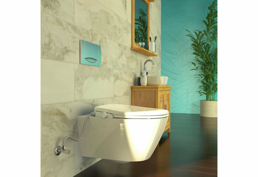Eisl Dusch-WC-Sitz, Bidet Einsatz für Toilette, Toilettendeckel mit Absenkautomatik und Schnellverschluss, WC Dusche, Toilettensitz Weiß-WC-Sitze-Ideen für dein Zuhause von Home Trends
