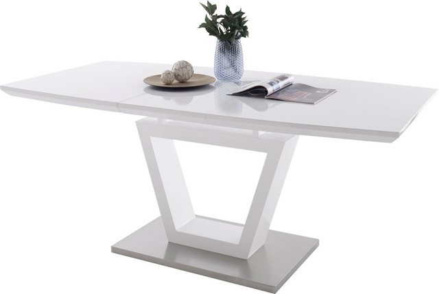 MCA furniture Esstisch »Nicolo«, Bootsform weiß, Synchronauszug-Tische-Inspirationen