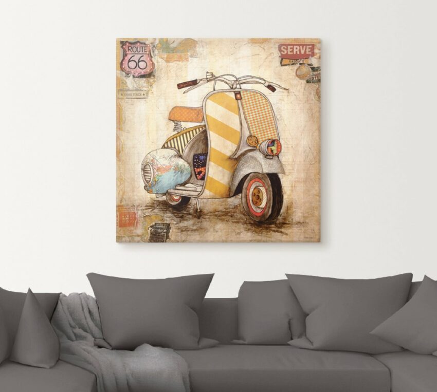 Artland Wandbild »Drum herum I«, Motorräder & Roller (1 Stück), in vielen Größen & Produktarten -Leinwandbild, Poster, Wandaufkleber / Wandtattoo auch für Badezimmer geeignet-Bilder-Ideen für dein Zuhause von Home Trends