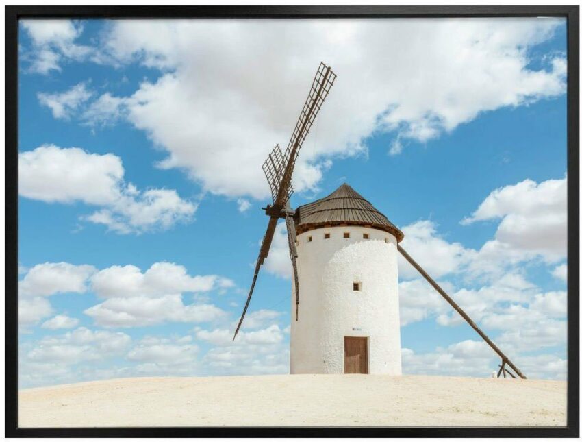 Wall-Art Poster »Windmühlen Don Quijote Spanien«, Gebäude (1 Stück), Poster, Wandbild, Bild, Wandposter-Bilder-Ideen für dein Zuhause von Home Trends