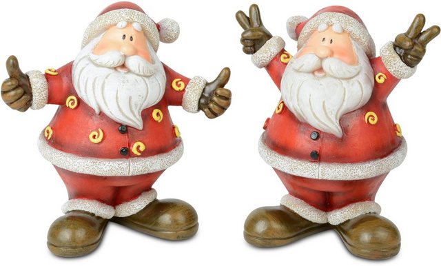 RIFFELMACHER & WEINBERGER Weihnachtsmann (Set, 2 Stück), aus Polyresin, Höhe ca. 11 cm-Figuren-Inspirationen