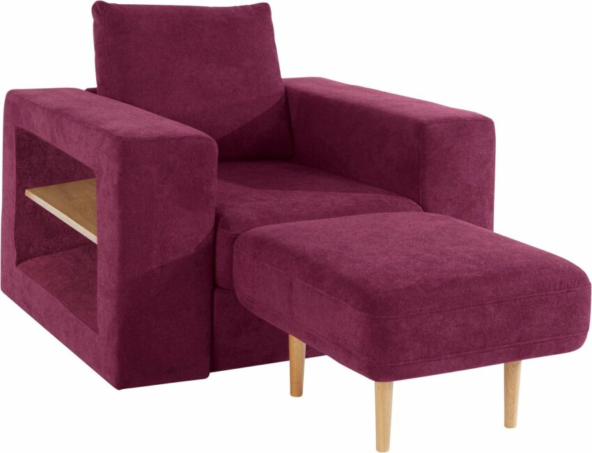 LOOKS by Wolfgang Joop Sessel »Looksvb«, Verwandlungssessel: aus Sessel wird Sessel mit 1 Hocker, mit Regalfunktion in beiden Armteilen-Sessel-Ideen für dein Zuhause von Home Trends