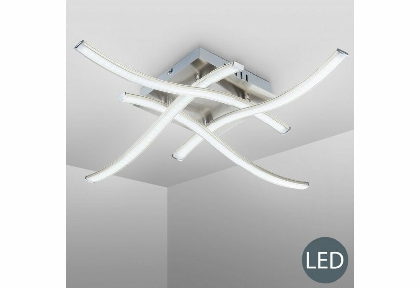 B.K.Licht LED Deckenleuchte »Virgo«, LED Design Deckenlampe Deckenstrahler modern Wohnzimmer matt-nickel inkl. 3,4W 350lm-Lampen-Ideen für dein Zuhause von Home Trends