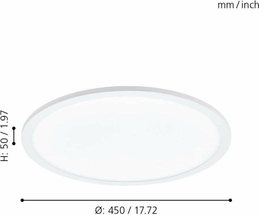 EGLO Deckenleuchte »SARSINA«, dimmbar, Durchmesser 45 cm-Lampen-Ideen für dein Zuhause von Home Trends
