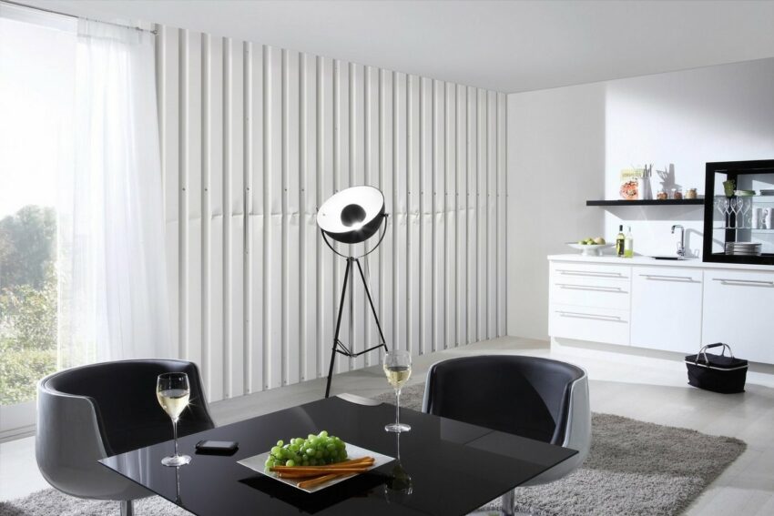 Architects Paper Fototapete »Metal Section White«, (Set, 5 St), Metall Optik, Vlies, glatt-Tapeten-Ideen für dein Zuhause von Home Trends