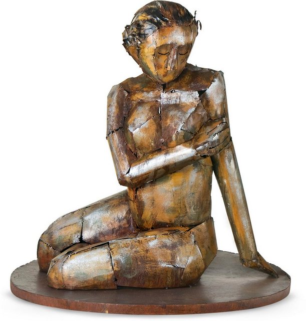 GILDE GALLERY Dekofigur »Skulptur Sinnliche Schönheit« (1 Stück), Dekoobjekt, Höhe 68 cm, handgefertigt, aus Metall, Wohnzimmer-Figuren-Inspirationen