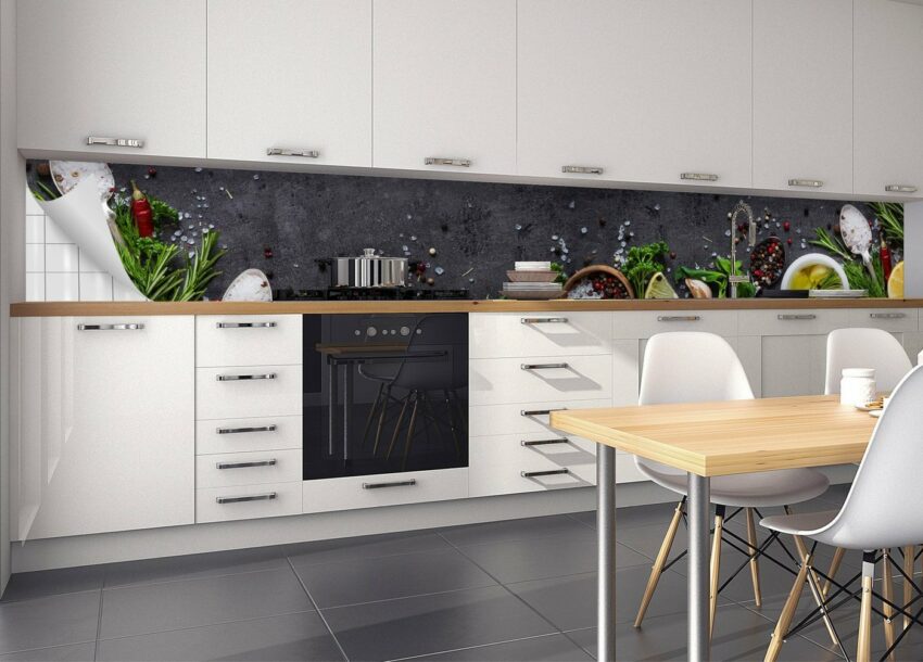 MySpotti Küchenrückwand »fixy Mario«, selbstklebende und flexible Küchenrückwand-Folie-Küchenrückwände-Ideen für dein Zuhause von Home Trends