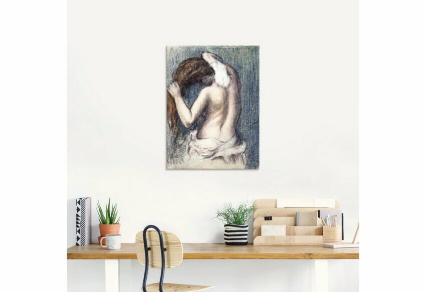 Artland Glasbild »Frau beim Abtrocknen (Femme s'essuyant)«, Frau (1 Stück)-Bilder-Ideen für dein Zuhause von Home Trends
