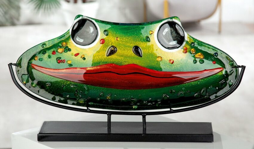 Casablanca by Gilde Dekovase »Frosch« (1 Stück), aus Glas, Höhe ca. 21 cm-Blumenvasen-Ideen für dein Zuhause von Home Trends