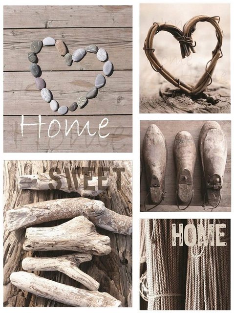 Art for the home Bild »home sweet home«, (5 Stück)-Bilder-Inspirationen