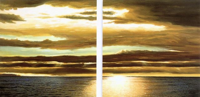 Home affaire Kunstdruck »DAN WERNER, Reflection on the sea I,II«, (Set, 2 Stück)-Bilder-Inspirationen