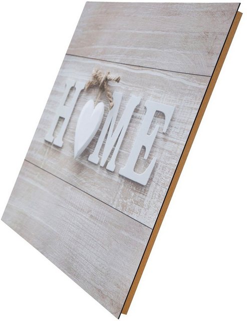 Spiegelprofi GmbH Deco-Panel »Home«, (1 Stück), hochwertiger Kunstdruck-Bilder-Inspirationen