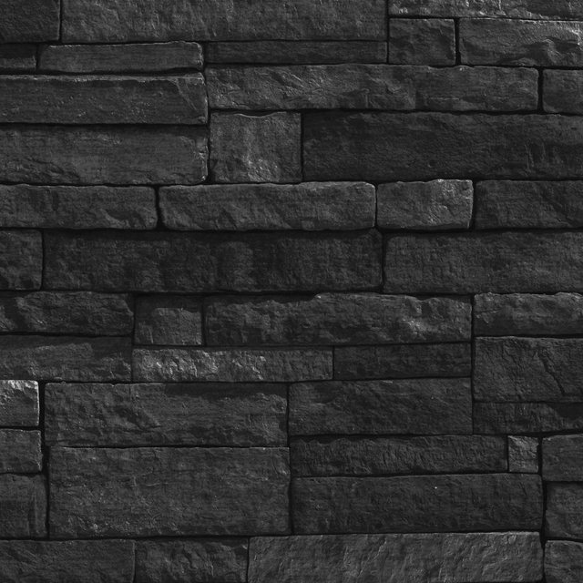 WOW Vliestapete »Stone wall antracite«, FSC® zertifiziert, mit lebhaftem Druck, 10 Meter Länge-Tapeten-Inspirationen
