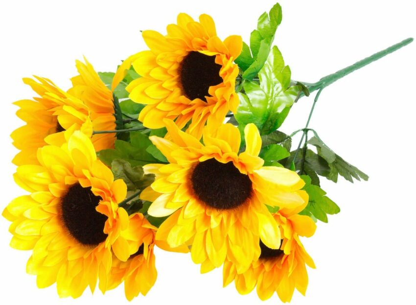 Kunstblume »Sonnenblumenbusch« Sonnenblume, Botanic-Haus, Höhe 46 cm-Kunstpflanzen-Ideen für dein Zuhause von Home Trends