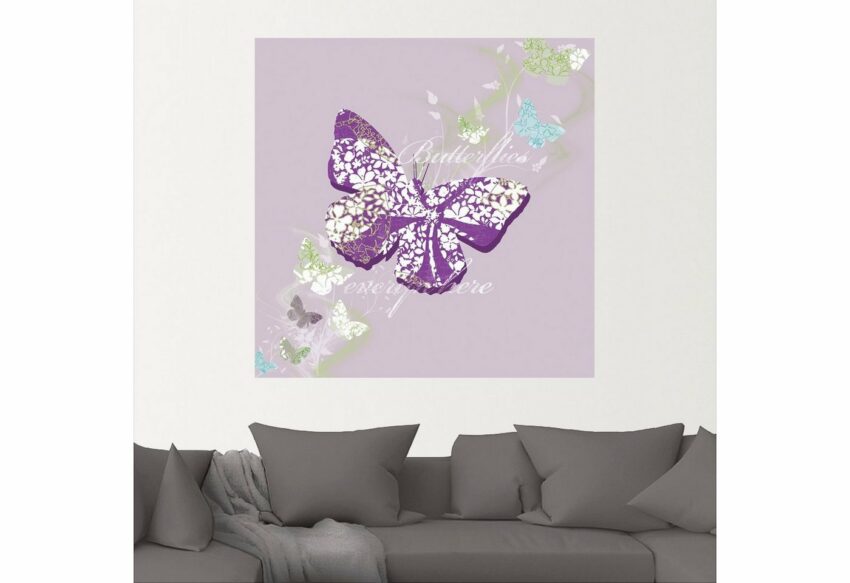 Artland Wandbild »Schmetterlinge in violett«, Insekten (1 Stück), in vielen Größen & Produktarten - Alubild / Outdoorbild für den Außenbereich, Leinwandbild, Poster, Wandaufkleber / Wandtattoo auch für Badezimmer geeignet-Bilder-Ideen für dein Zuhause von Home Trends