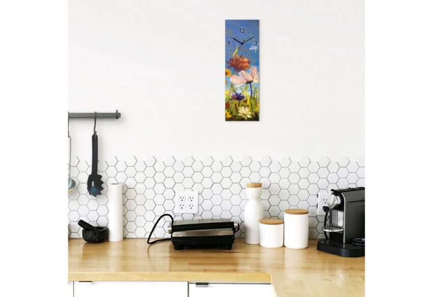 Artland Wanduhr »Glasuhr Wildblumenwiese«-Uhren-Ideen für dein Zuhause von Home Trends