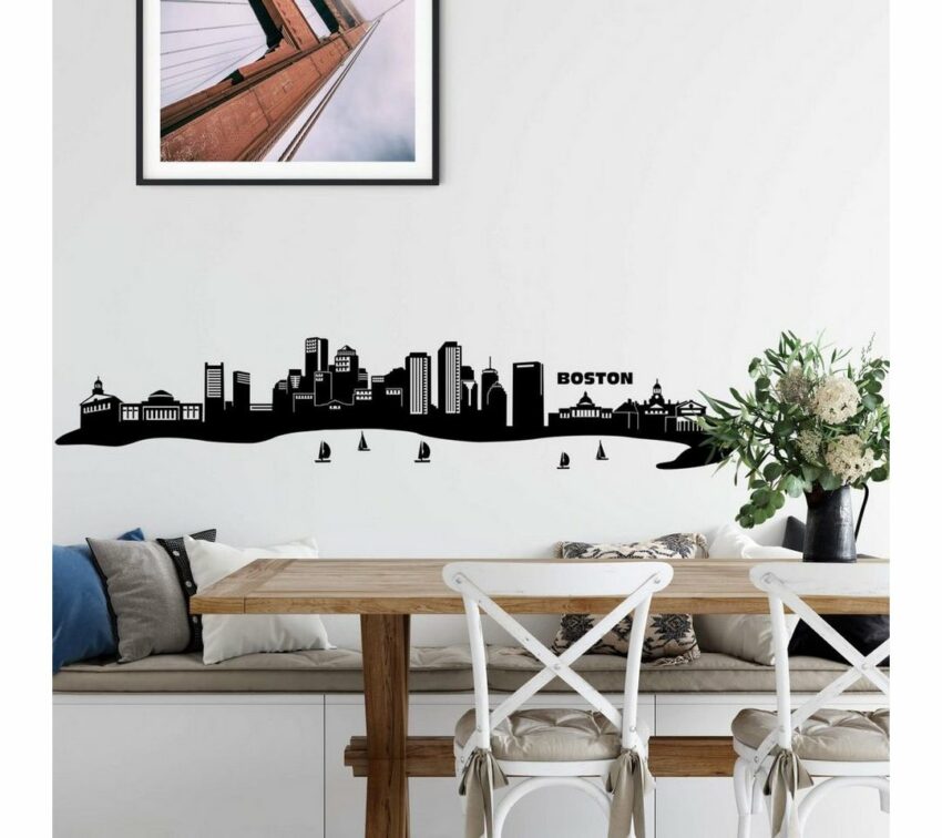 Wall-Art Wandtattoo »XXL Stadt Skyline Boston 120cm« (1 Stück)-Wandtattoos-Ideen für dein Zuhause von Home Trends