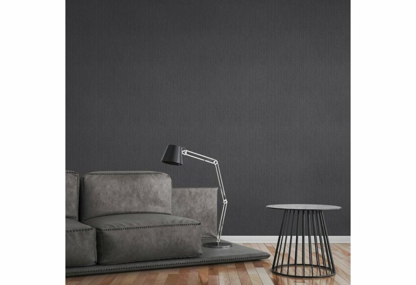 A.S. Création Vliestapete »Black and White«, strukturiert, einfarbig, Uni-Tapeten-Ideen für dein Zuhause von Home Trends