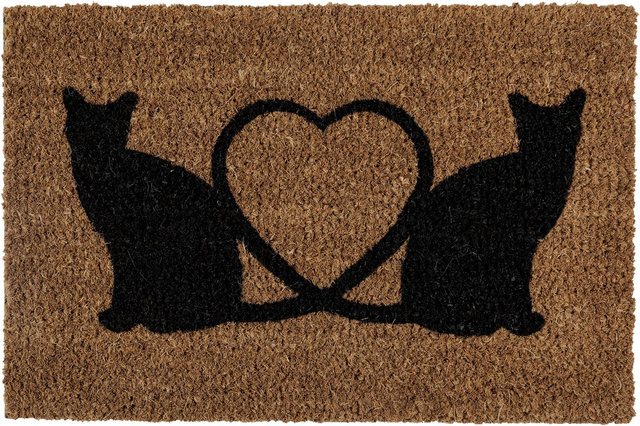 Fußmatte »Kokos Katzen«, Andiamo, rechteckig, Höhe 17 mm, Schmutzfangmatte, In- und Outdoor geeignet-Fußmatten-Inspirationen
