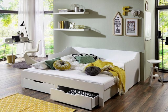 Relita Funktionsbett »Anna«, mit ausziehbarer Liegefläche und 2 Schubkästen, wahlweise mit Matratze-Betten-Inspirationen