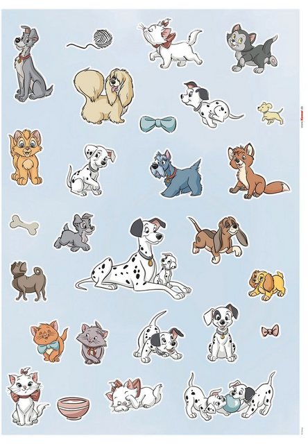 Komar Wandtattoo »Disney Cats and Dogs« (27 Stück), 50 x 70 cm-Wandtattoos-Inspirationen