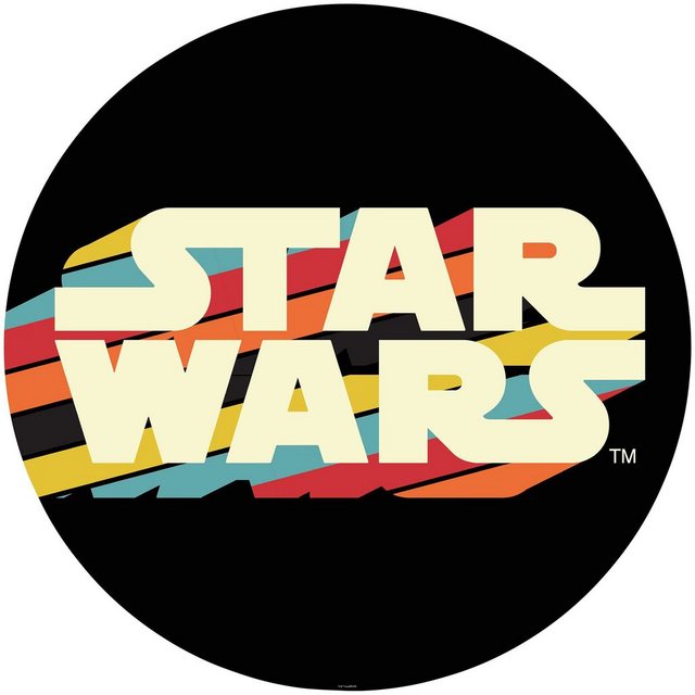 Komar Fototapete »Star Wars Typeface«, glatt, bedruckt, Comic, Retro, mehrfarbig, BxH: 128x128 cm, selbstklebend-Tapeten-Inspirationen