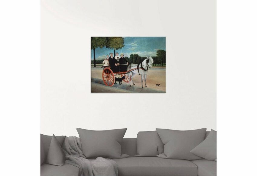 Artland Glasbild »Der Karren des alten Juniet. 1908«, Kutschen (1 Stück)-Bilder-Ideen für dein Zuhause von Home Trends