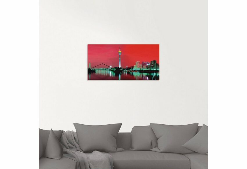 Artland Glasbild »Düsseldorf Skyline V«, Deutschland (1 Stück)-Bilder-Ideen für dein Zuhause von Home Trends