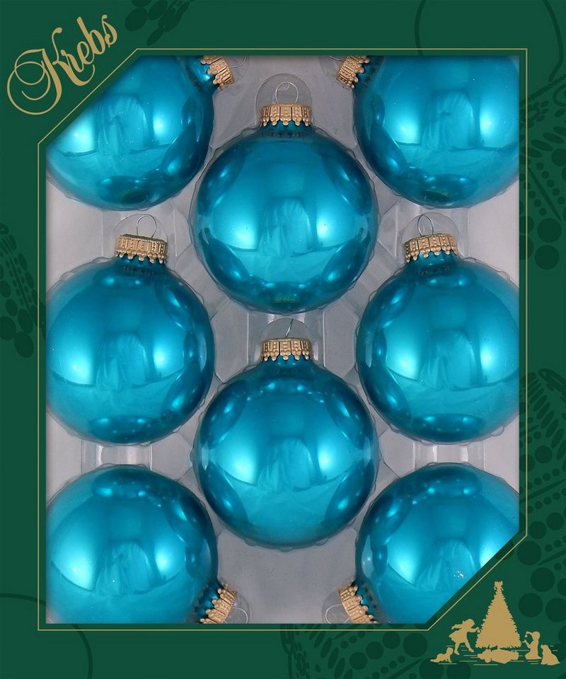 Krebs Glas Lauscha Weihnachtsbaumkugel »CBK70066« (8 Stück), aus Glas-Weihnachtskugeln-Ideen für dein Zuhause von Home Trends