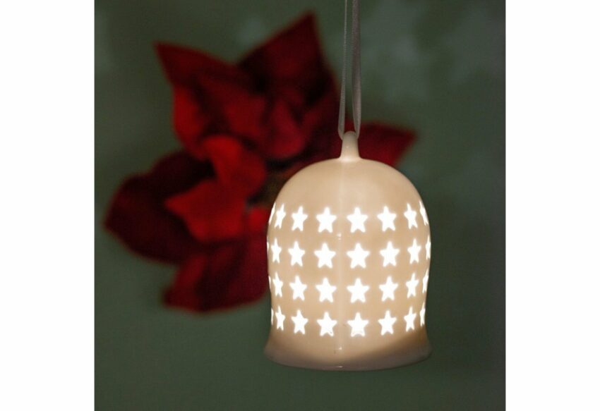 VALENTINO Wohnideen LED Dekolicht »Glocke Gloria«, mit Sternmotiv, Höhe ca. 14 cm-Lampen-Ideen für dein Zuhause von Home Trends