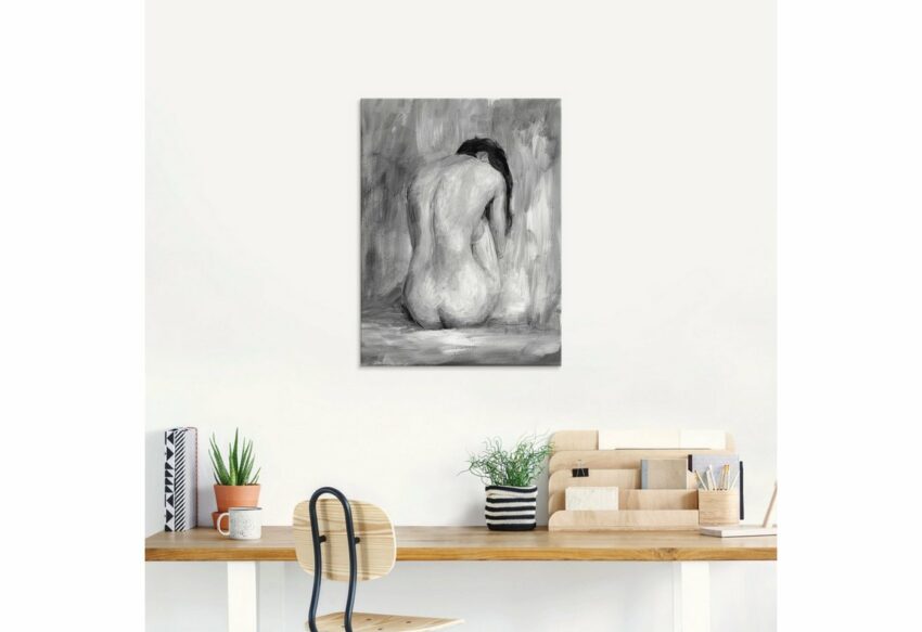 Artland Glasbild »Figur in schwarz & weiß II«, Frau (1 Stück)-Bilder-Ideen für dein Zuhause von Home Trends