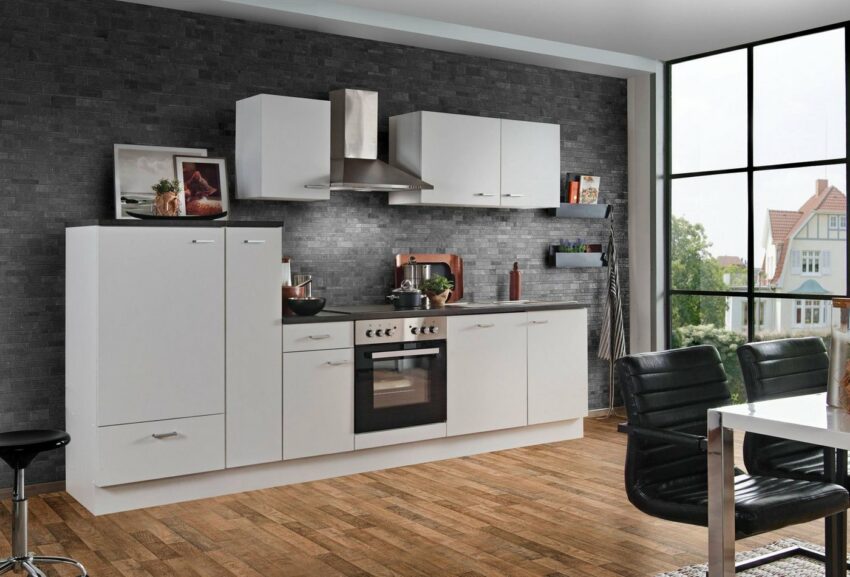 Menke Küchen Küchenzeile »White Classic«, Küchenzeile mit E-Geräten, Breite 300 cm-Küchenzeilen-Ideen für dein Zuhause von Home Trends
