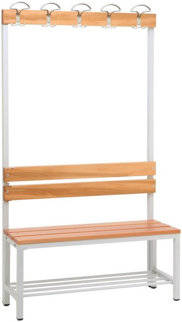 SZ METALL Sitzbank, mit Garderobenhaken und Schuhrost, versch. Größen-Sitzbänke-Inspirationen