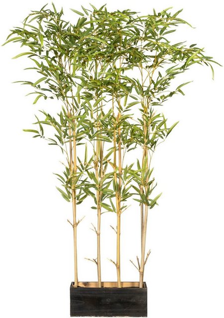 Künstliche Zimmerpflanze »Bambusraumteiler« Bambus, Creativ green, Höhe 130 cm, im Holzkasten-Kunstpflanzen-Inspirationen