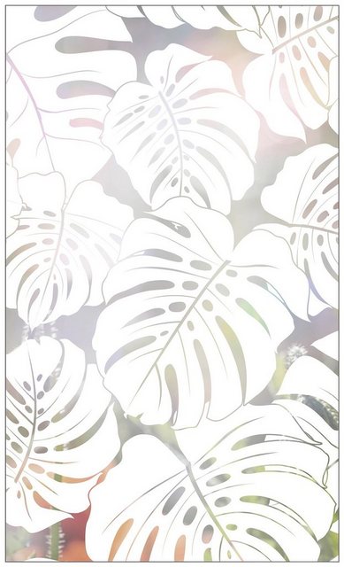 Fensterfolie »Look Monstera white«, MySpotti, halbtransparent, glatt, 60 x 100 cm, statisch haftend-Fensterfolien-Inspirationen