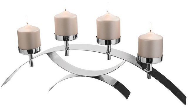 Fink Kerzenleuchter »DIVINA« (1 Stück), aus Edelstahl, 4-flammig-Kerzenhalter-Inspirationen