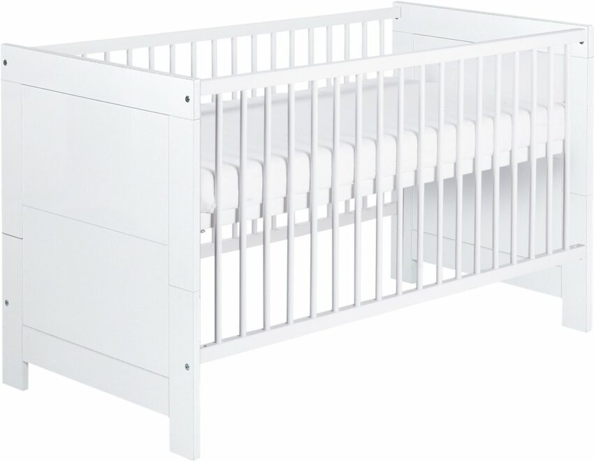 Schardt Babyzimmer-Komplettset »Nordic White«, (Set, 3-St), Made in Germany, mit Kinderbett, Schrank und Wickelkommode-Komplettzimmer-Ideen für dein Zuhause von Home Trends