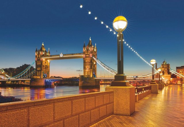 Komar Fototapete »Tower Bridge«, glatt, bedruckt, Wald, Stadt, (Set), ausgezeichnet lichtbeständig-Tapeten-Inspirationen