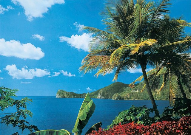 Papermoon Fototapete »St. Lucia«, glatt-Tapeten-Inspirationen