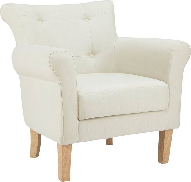 Home affaire TV-Sessel »Ellgau« (1-St), mit lose Sitzkissen, Sitz und Rücken gepolstert, mit Gestell aus Massivholz natur, in verschiedenen Farbvarianten enthältlich, Sitzhöhe 42,5 cm-Sessel-Inspirationen