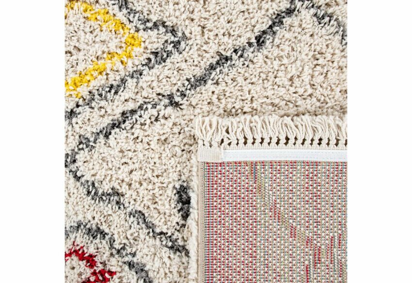 Hochflor-Teppich »Wooly 284«, Paco Home, rechteckig, Höhe 35 mm, Berber Design, Rauten Motiv, weich & kuschelig, mit Fransen, ideal im Wohnzimmer & Schlafzimmer-Teppiche-Ideen für dein Zuhause von Home Trends