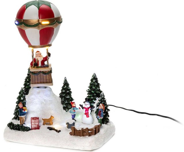 KONSTSMIDE LED-Dekofigur (1 Stück), LED Heissluftballon mit Musik-Figuren-Inspirationen