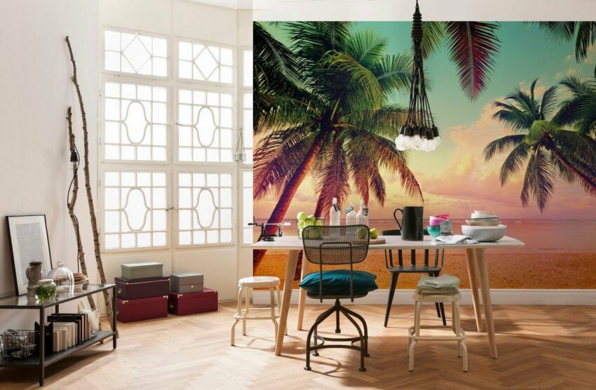 Komar Fototapete »Miami«, glatt, bedruckt, Wald, geblümt, (Set), ausgezeichnet lichtbeständig-Tapeten-Ideen für dein Zuhause von Home Trends