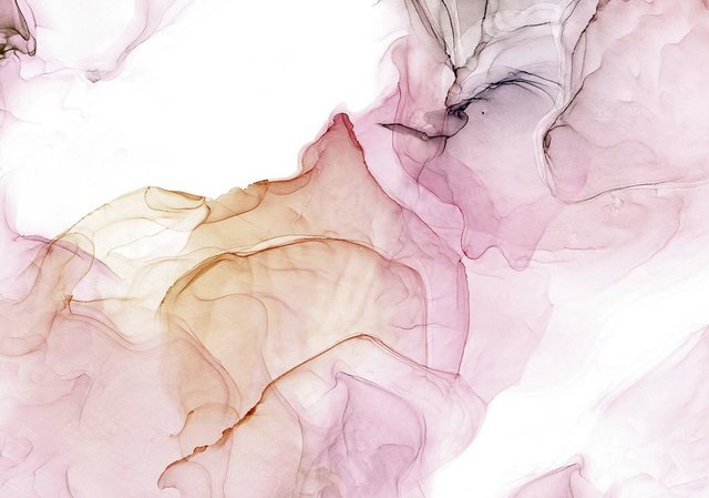 Komar Fototapete »Vliestapete Shiny Fluid«, glatt, bedruckt, geblümt, floral, realistisch, 400 x 280 cm-Tapeten-Inspirationen