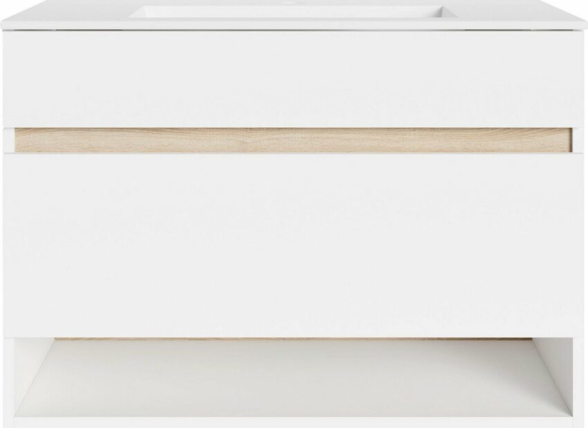 byLIVING Waschtisch »Marino«, Breite 80 cm, mit offenem Ablagefach, inklusive Keramik-Waschbecken-Waschtische-Ideen für dein Zuhause von Home Trends