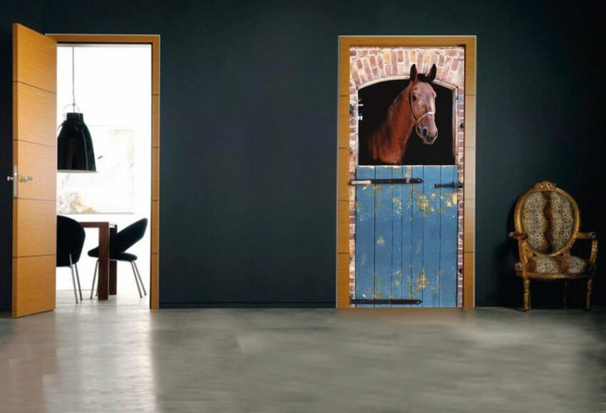 Papermoon Fototapete »Horse - Türtapete«, matt, (2 St), Vlies, 2 Bahnen, 90 x 200 cm-Tapeten-Ideen für dein Zuhause von Home Trends