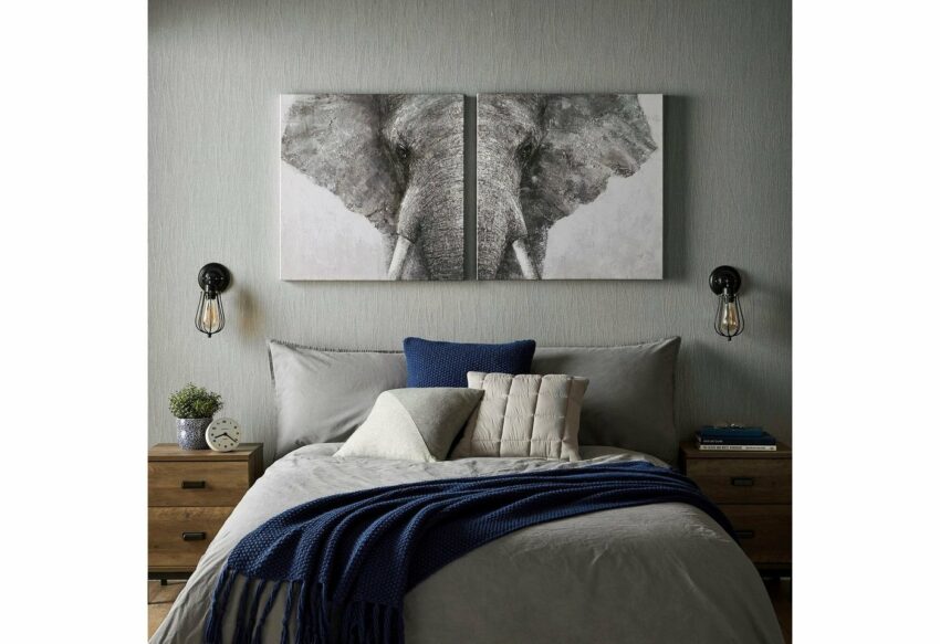 Art for the home Mehrteilige Bilder »Luxus Elefant«, (Set, 2 Stück)-Bilder-Ideen für dein Zuhause von Home Trends