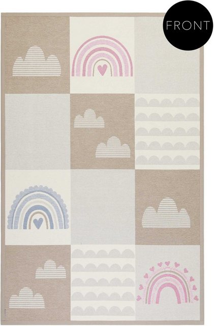 Kinderteppich »Lovely Rainbow ESP-002«, Esprit, rechteckig, Höhe 10 mm, Wendeteppich, farbig eingefasst-Teppiche-Inspirationen
